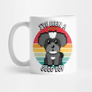 Cute schnauzer dog is a good boy Mug